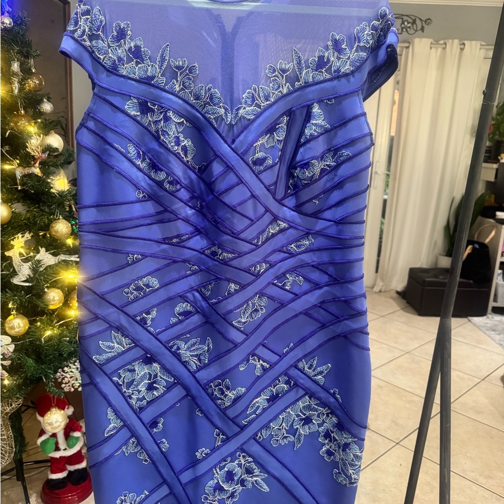 Tadashi Shoji Rich Blue Cocktail Dress